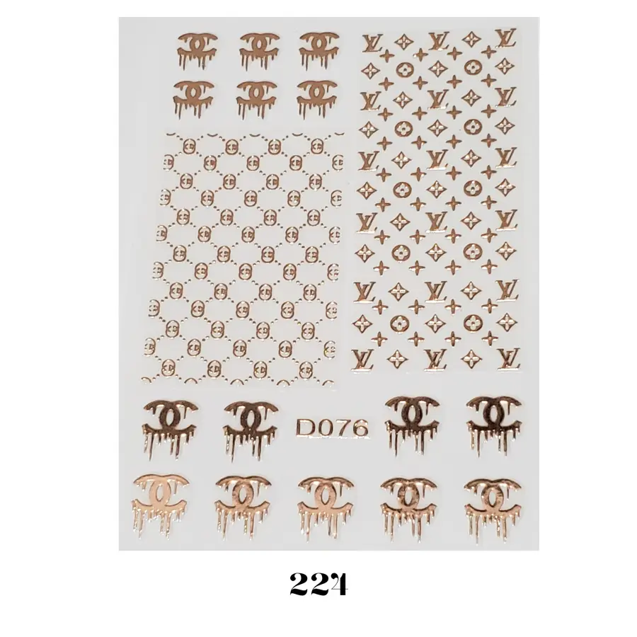 Adesivo Cartela Nail Decals