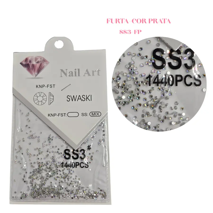 Kit Cristais 1400und Para Decoração De Unhas