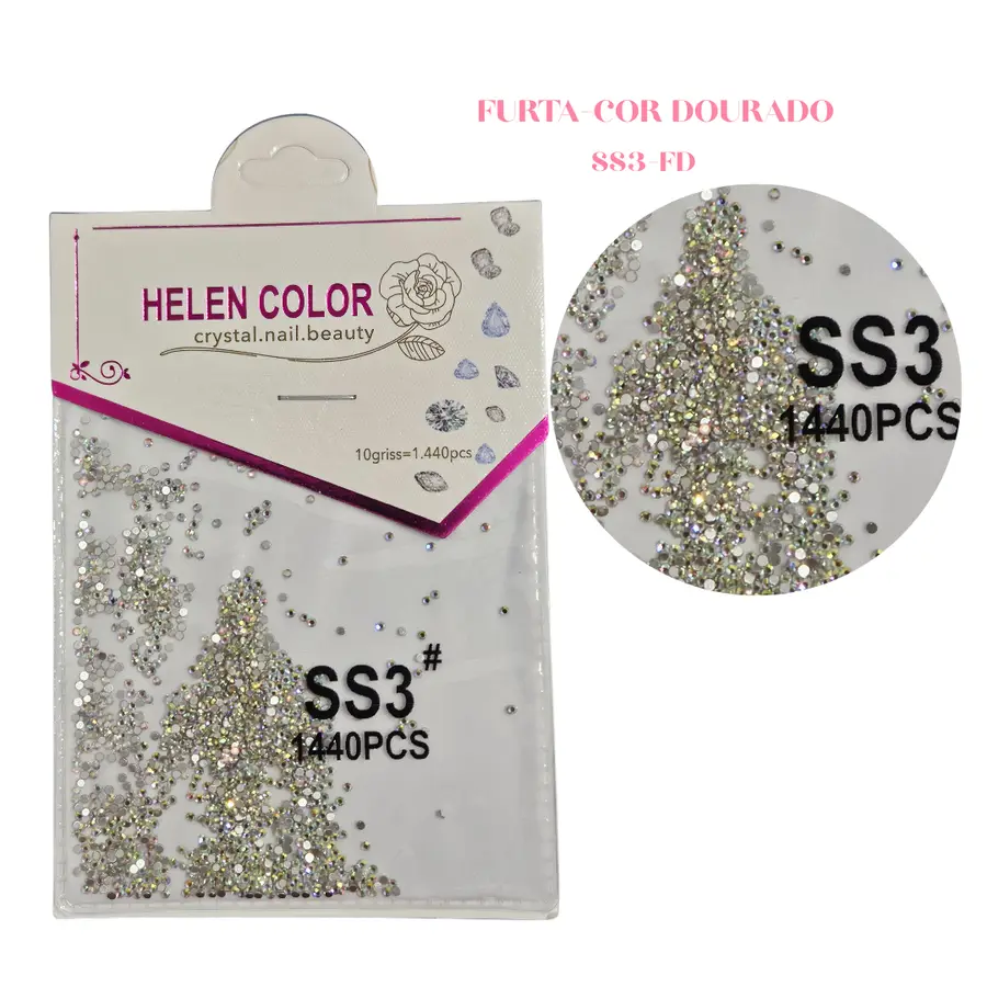 Kit Cristais 1400und Para Decoração De Unhas