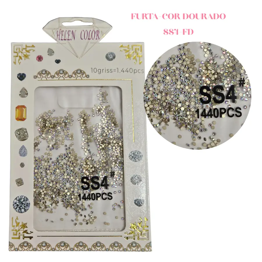 Kit Cristais 1400und Para Decoração De Unhas