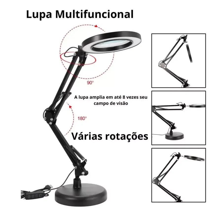 Luminária Com Lupa G