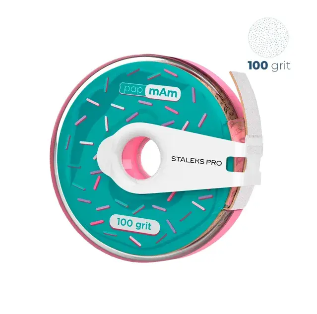 Lixa Refil em Rolo papmAm STALEKS Pro com estojo - 7 metros  ATC-100w