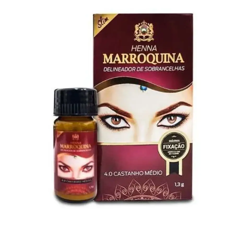 HENNA MARROQUINA PO 1,3G 4.0 CASTANHO MEDIO -3745