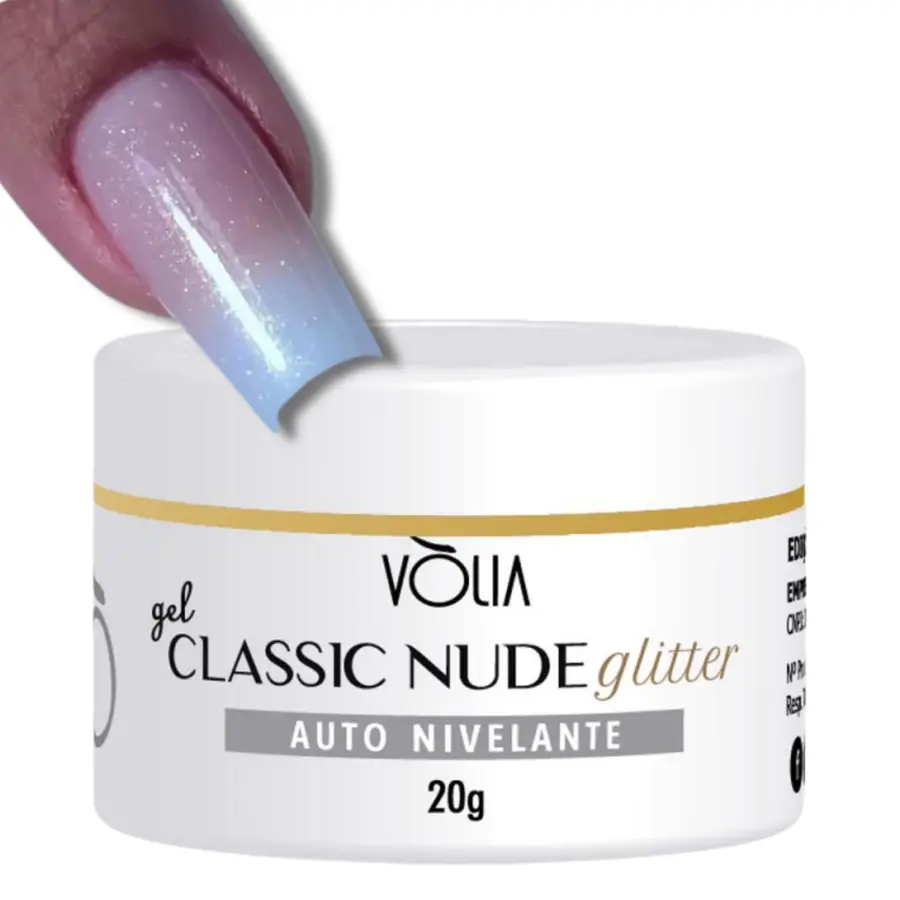 Gel Classic Glitter Nude VOLIA 24g