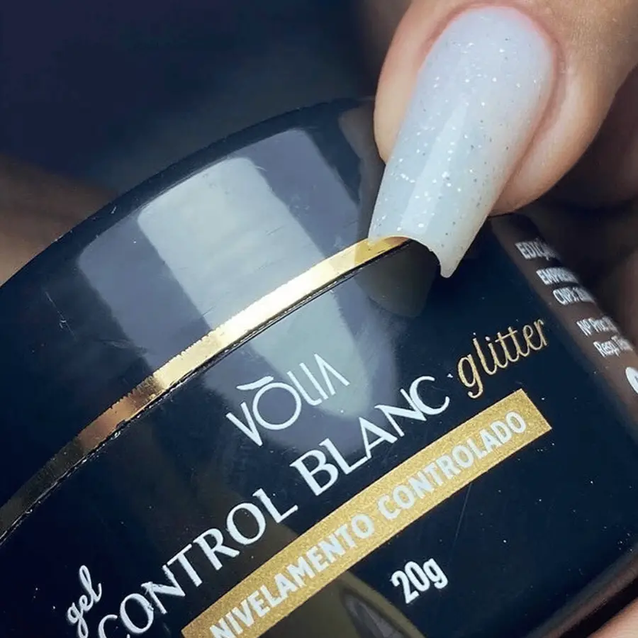 Gel Control Glitter Blanc VOLIA 24g