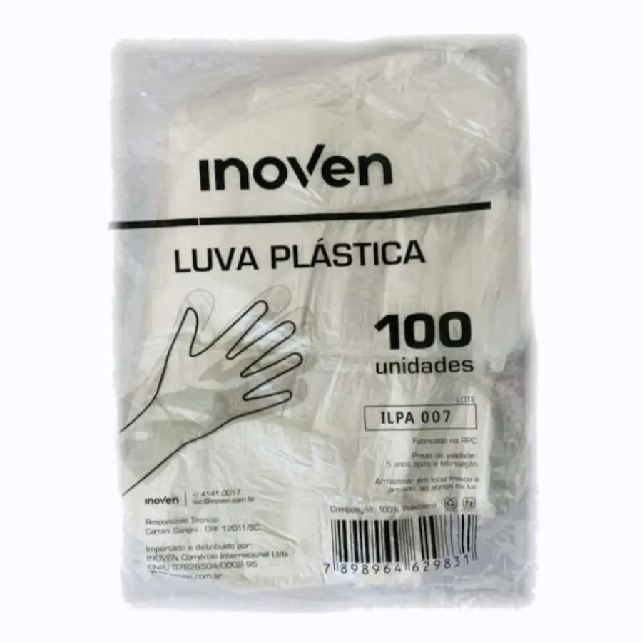 Luva Descartável c/100 und INOVEN