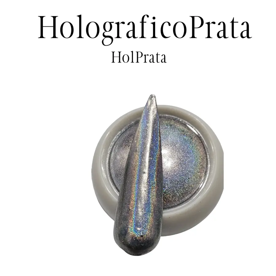 Pó Cromo Grande Tipo:HolPrata