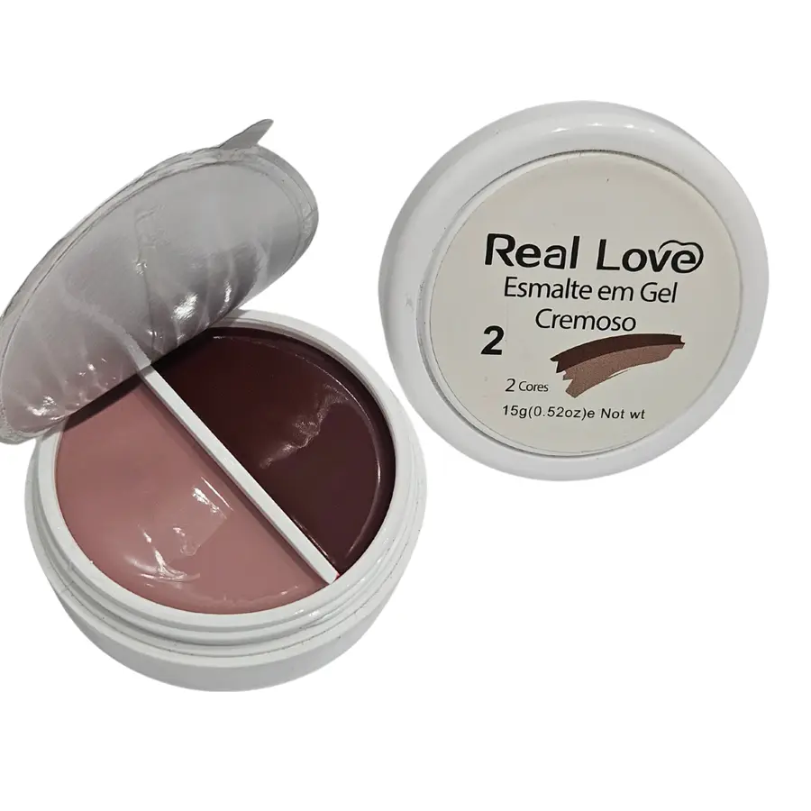 Esmalte Cremoso 2 Cores REAL LOVE 15g