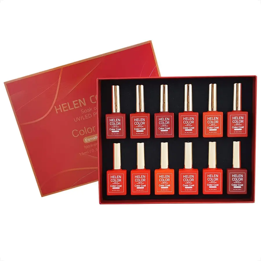 Esmalte Gel Col. VERMELHA 15ml HELEN COLOR
