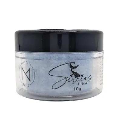 Pó Acrílico Sereia Aquamarine 10g Majestic Nails