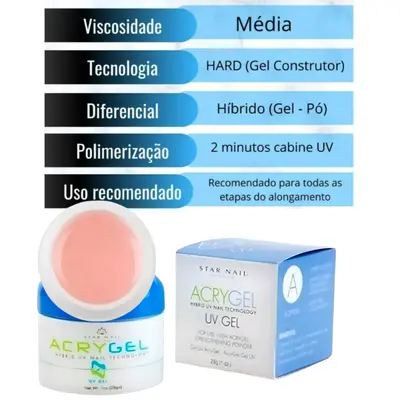 Gel ACRYGEL Pink Star Nail 28g