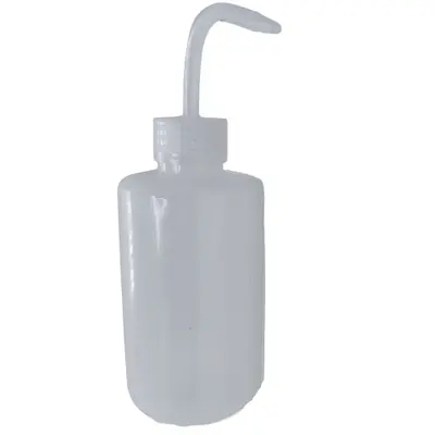 Frasco Pisseta 250ml - Bico Dosador Curvo