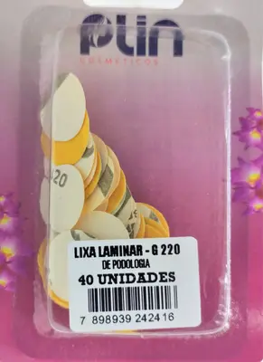 Lixa de Podologia LAMINAR C/ 40 UND GR 220 PLIN