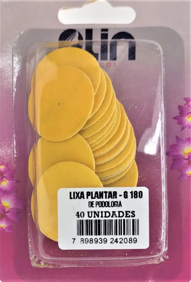 Lixa de Podologia PLANTAR C/ 40 UND GR 180 PLIN