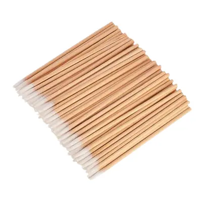 Palito descartável com algodão