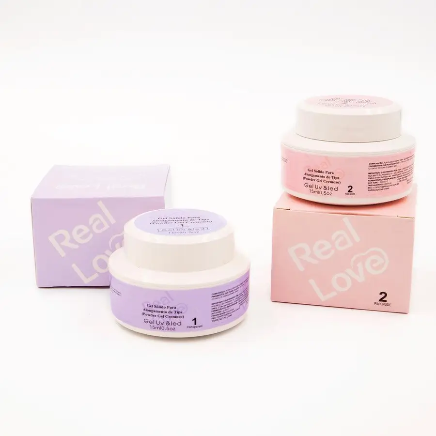 Gel Sólido De Alongamento Para Tips REAL LOVE 15ml