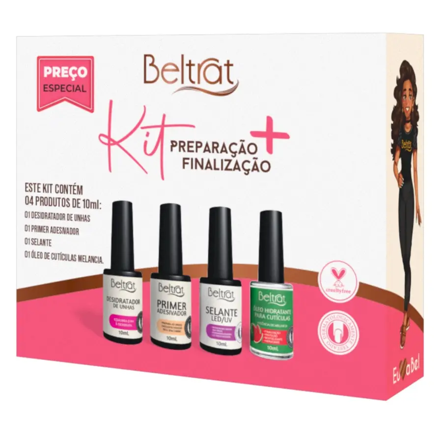 Kit Preparação + Finalização para Unhas BELTRAT