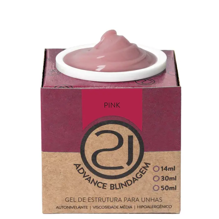 Gel Ecoline Advance Blindagem Pink 32g NAILS 21