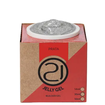 Gel Ecoline Jelly Gel Prata 14ml NAILS 21