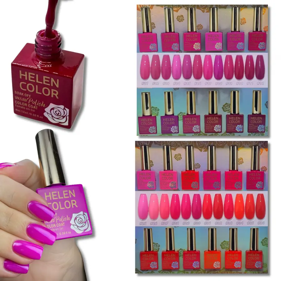 Esmalte Gel Col. Rosas HELEN COLOR 12ml