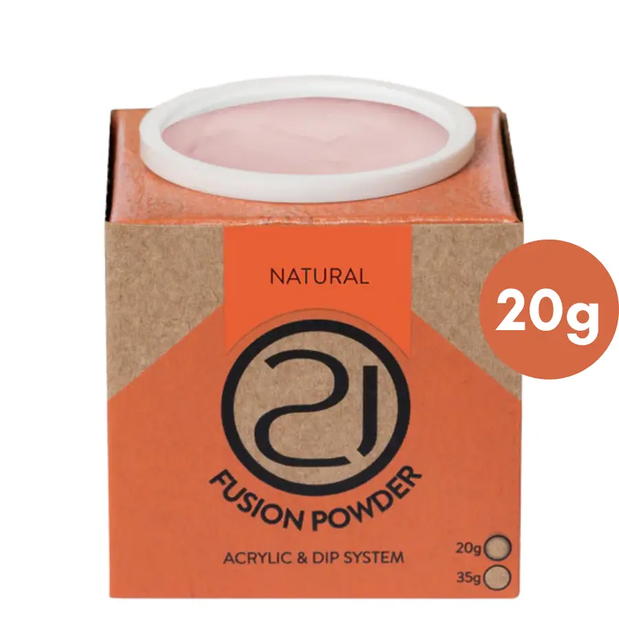 Pó Acrílico Fusion Powder NATURAL 20g NAILS 21