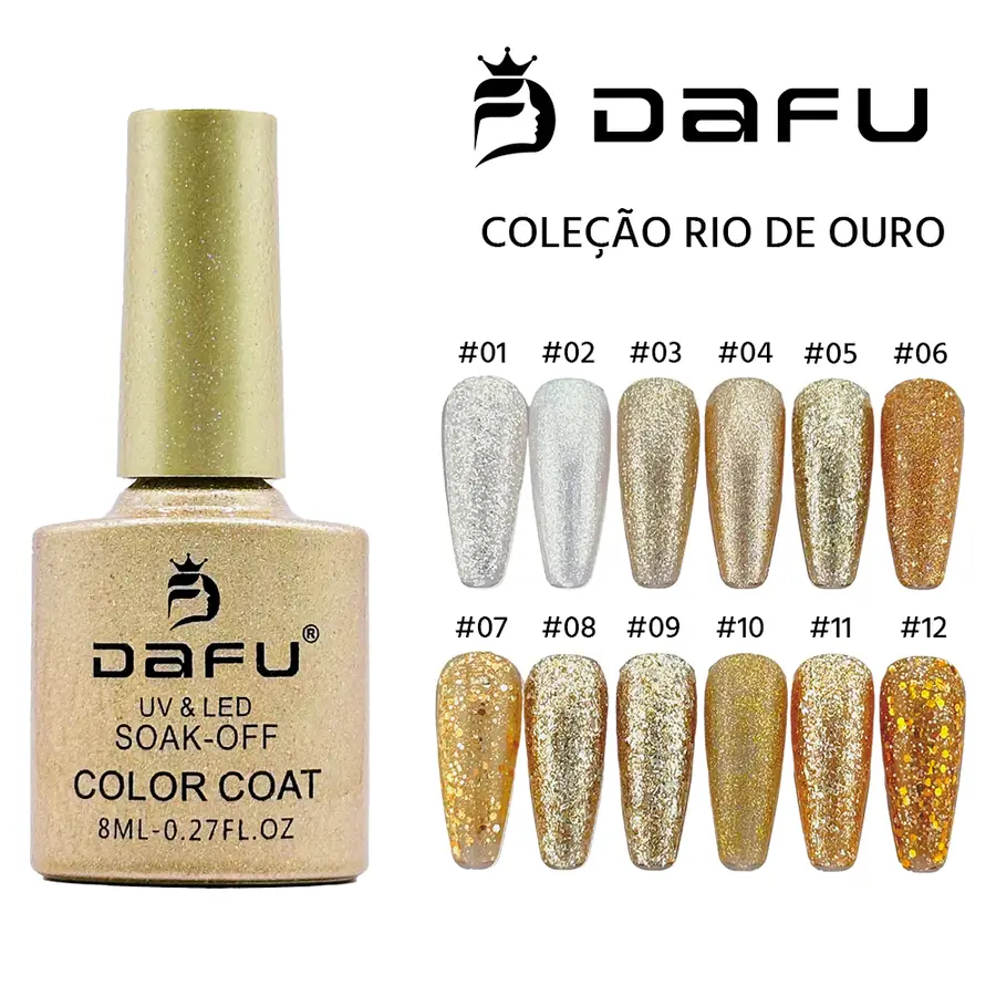 Esmalte Gel Rio de Ouro 8ml DAFU