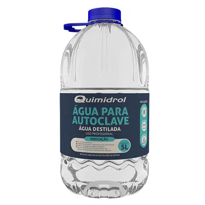 Água destilada 5L QUIMIDROL