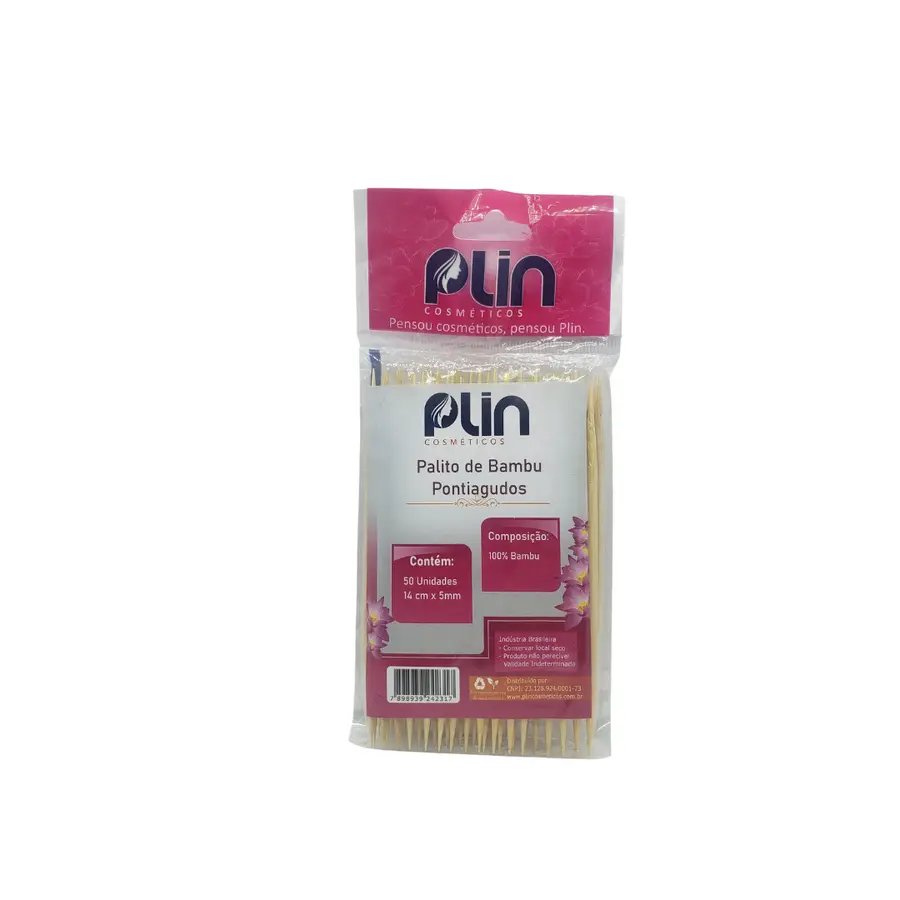 Palito Bambu Pontiagudo 4mm 50und PLIN