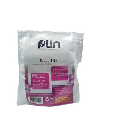 Touca Branca TNT Descartável 12und PLIN
