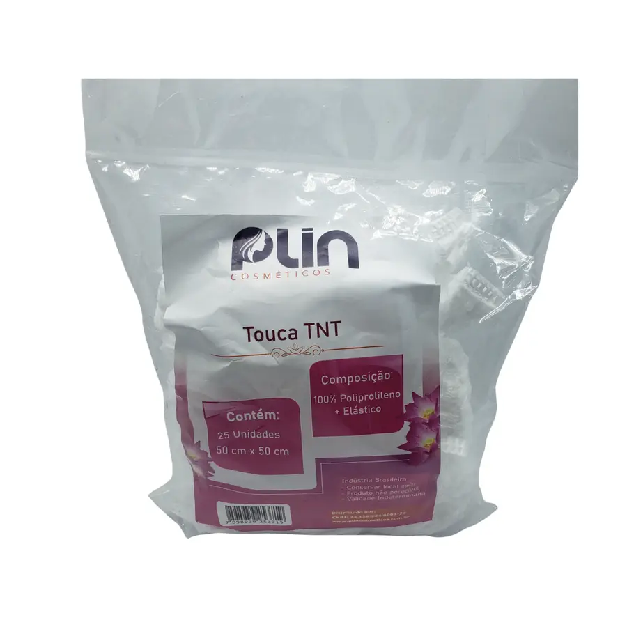 Touca Branca TNT Descartável 25 und PLIN