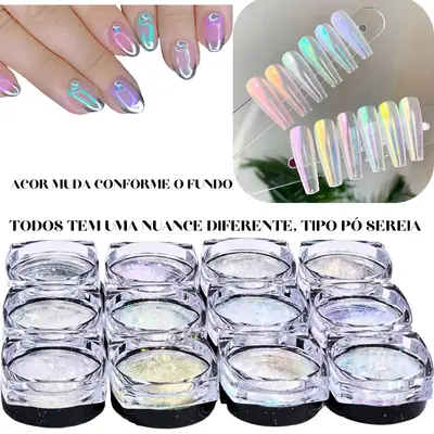 Pó Flake Efeito Sereia Tipo:09