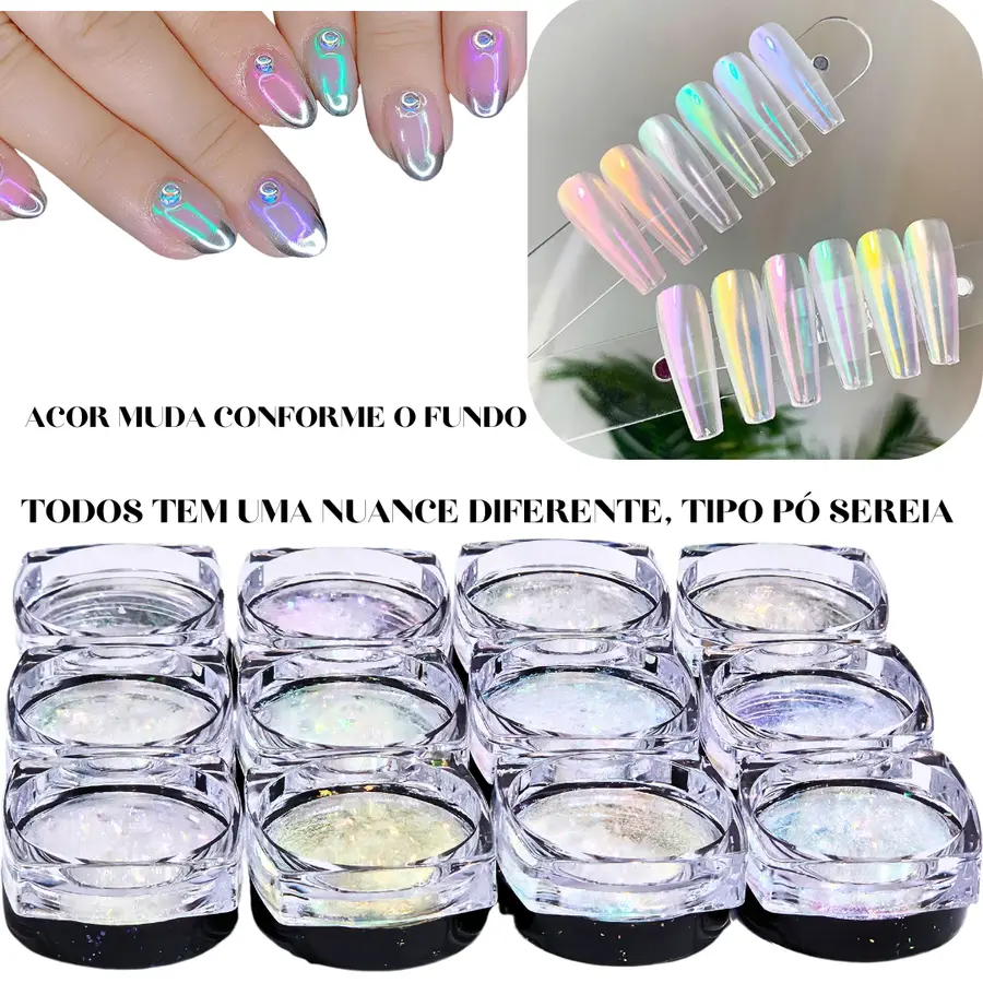 Pó Flake Efeito Sereia Tipo:09
