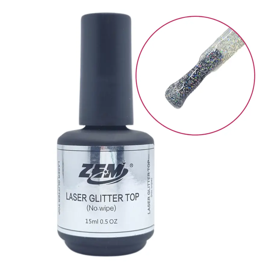Top Coat Glitter ZEM 15ml