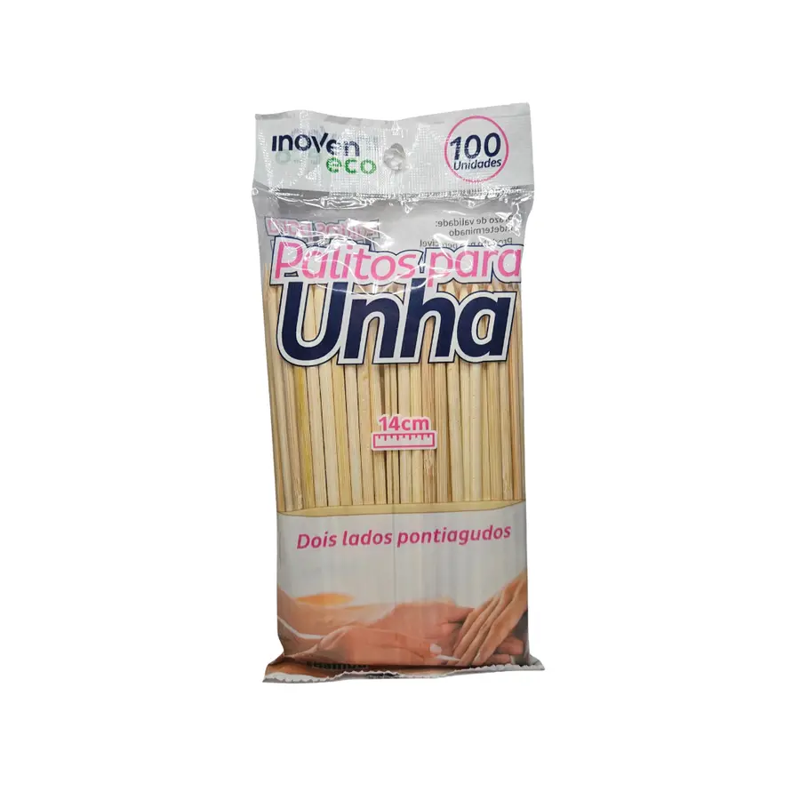 Palito Bambu Ponta Dupla INOVEN 100und