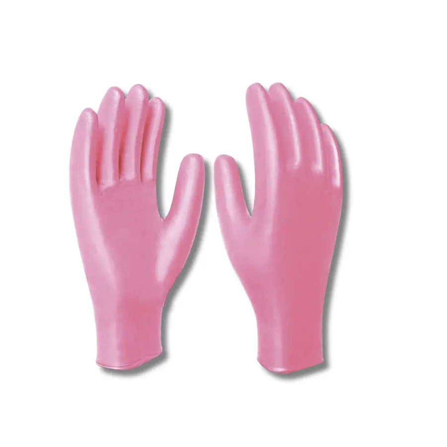 Luvas Nitrílicas Rosa P C/10 UND PLIN