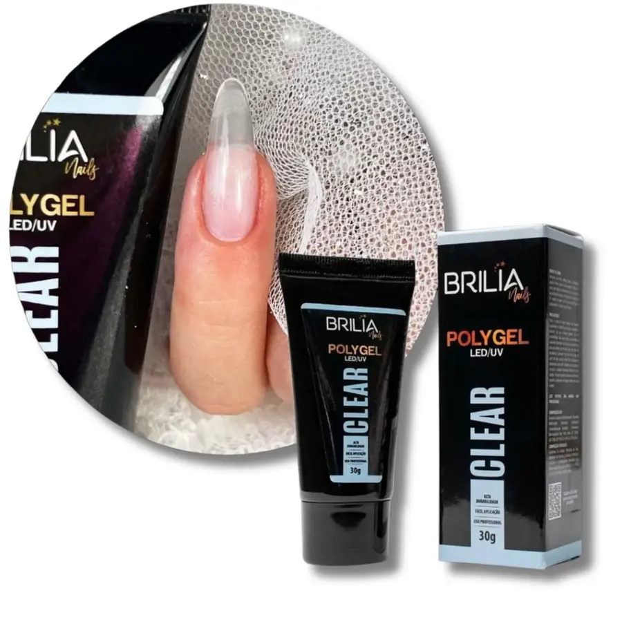Polygel CLEAR 30g BRILIA NAILS