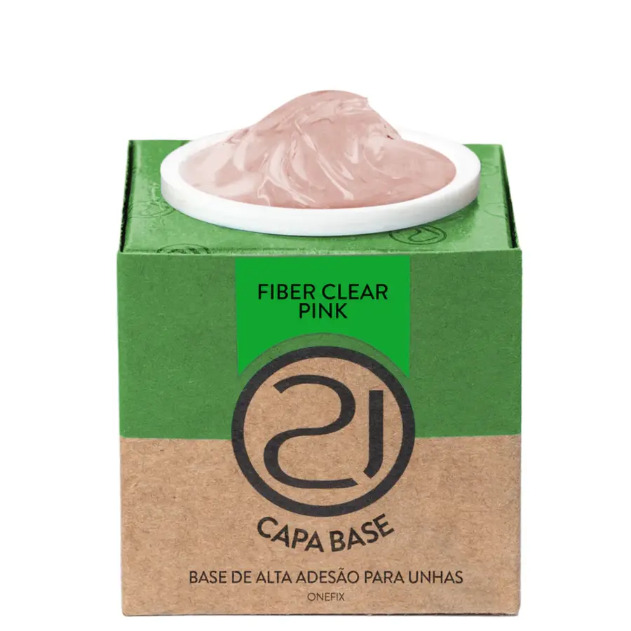 One Fix Capa Base Fiber Clear Pink 28g Ecoline NAILS 21
