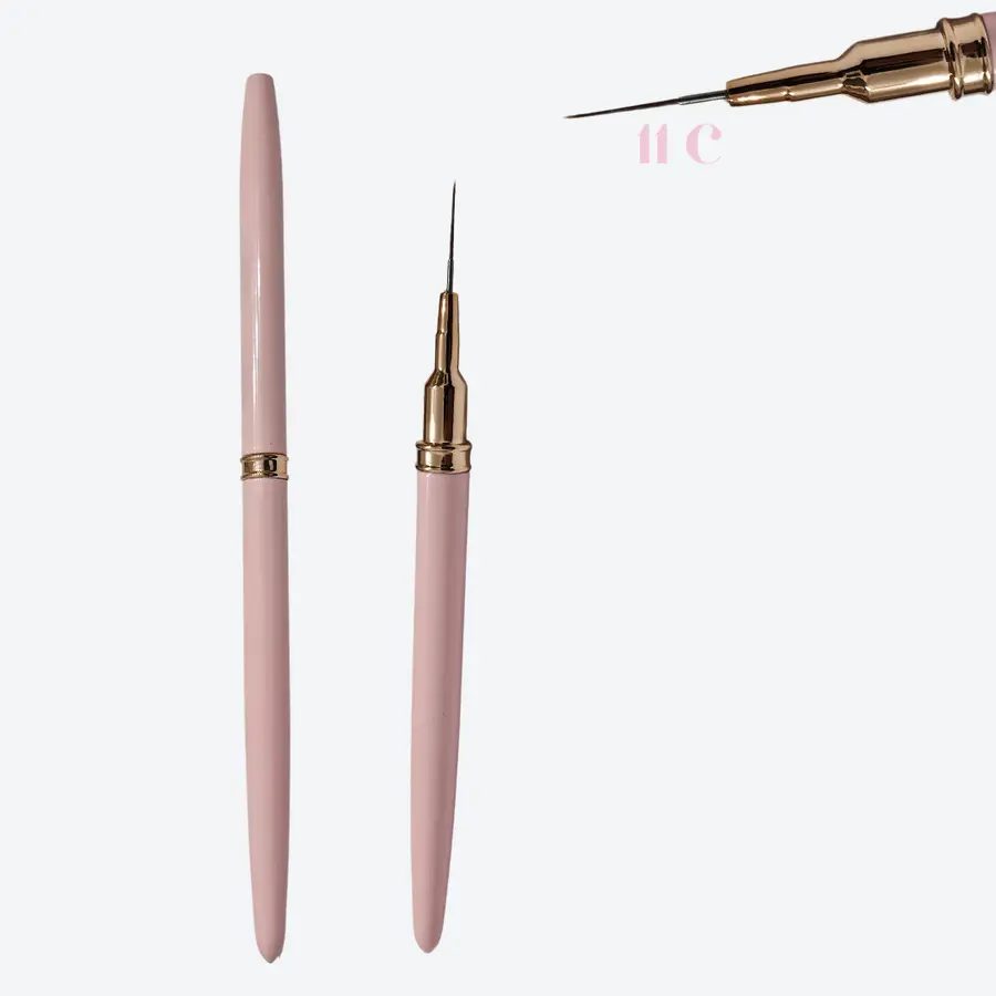 Pincel Nail Art Rosa Tamanho:15mm