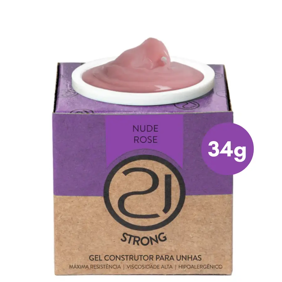 Gel Ecoline STRONG Nude Rose 34g NAILS 21