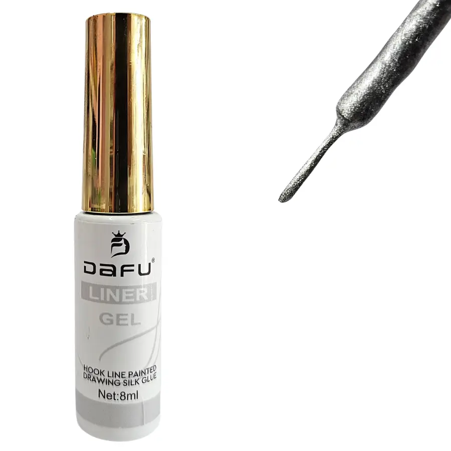 Esmalte Liner Gel PRATA DAFU 8ml
