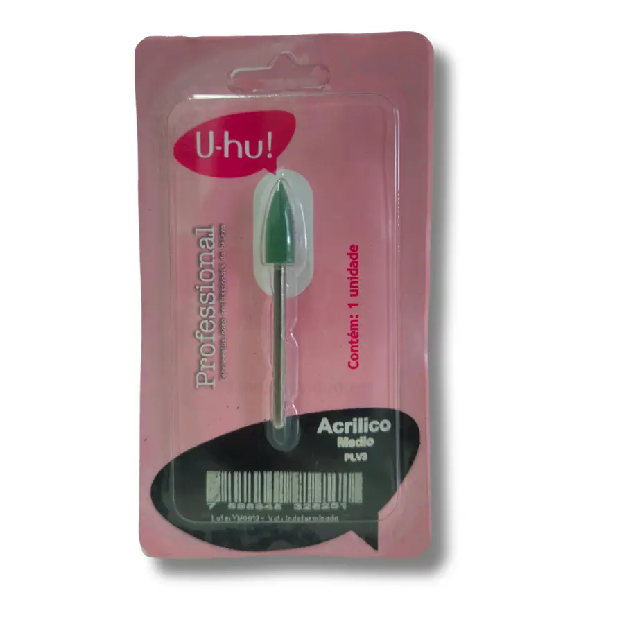 Broca Polidora Torpedo Verde Médio Uhu PLV3