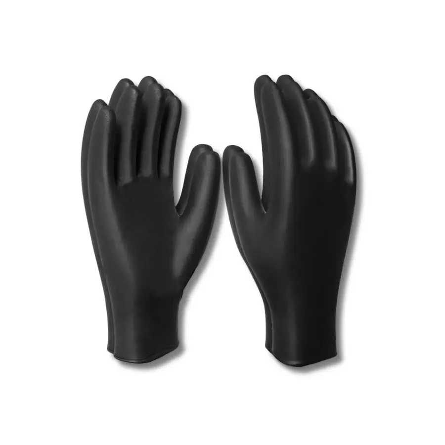 Luvas Nitrílicas Preta M C/10 UND PLIN