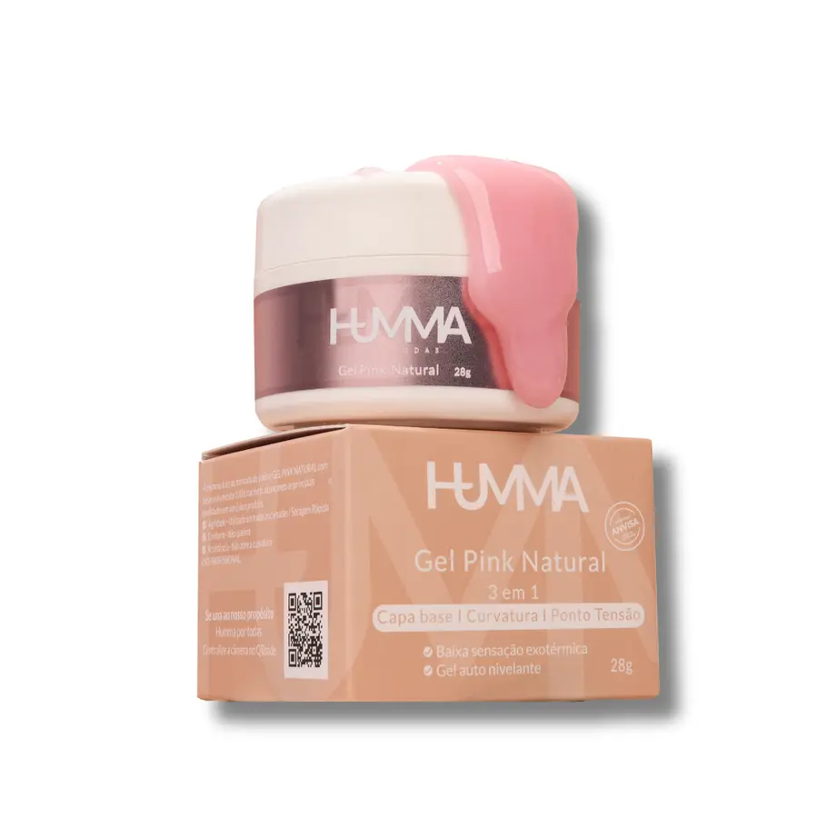Gel Pink Natural 3 em 1 HUMMA 28g