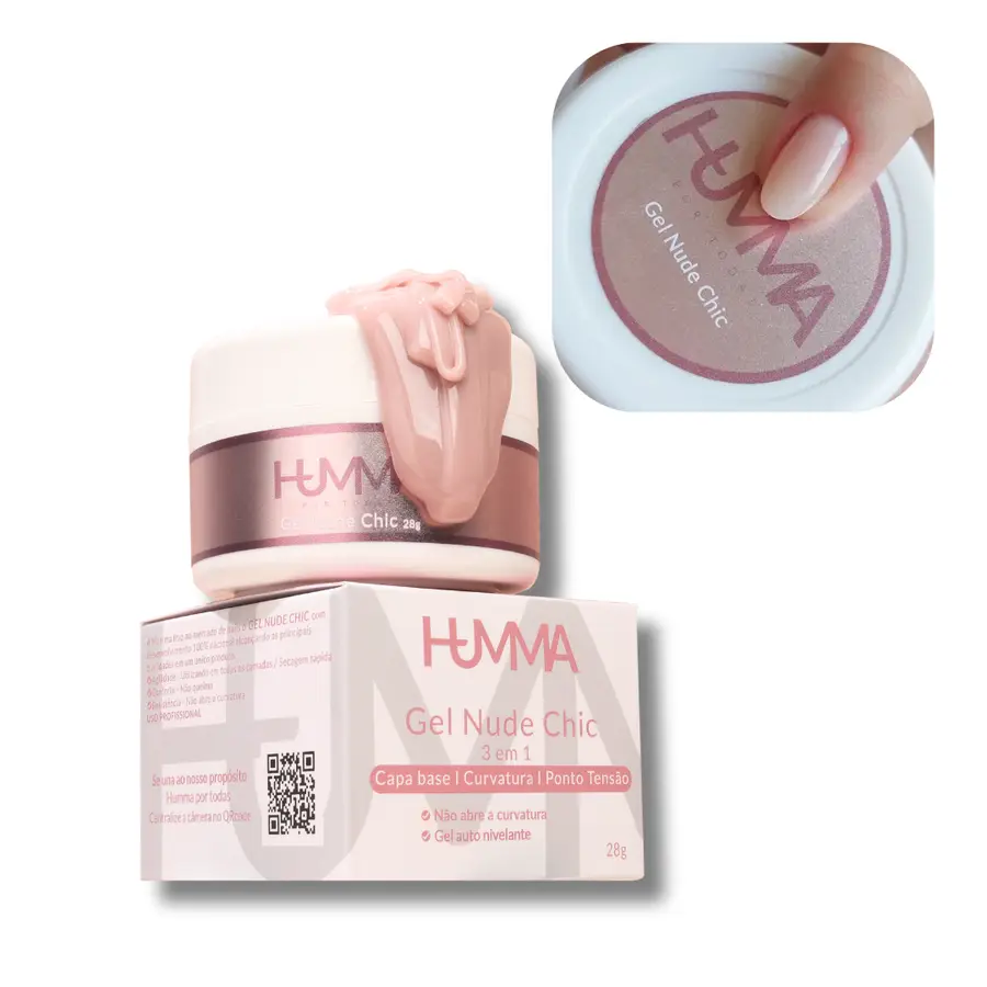 Gel Nude Chic 3 em 1 HUMMA 28g