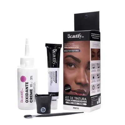 Kit Tintura PRETO 10g BEAUTIFY PRO