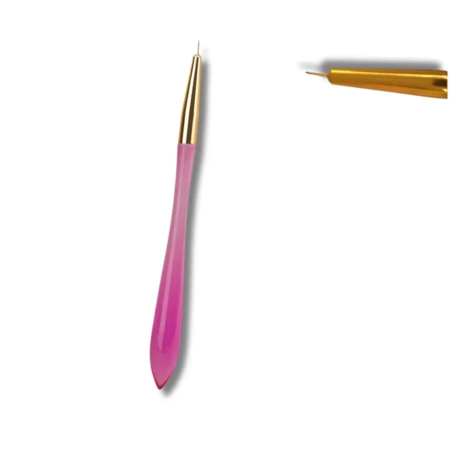 Pincel LINER ART Rosa cabo anatômico -PU36